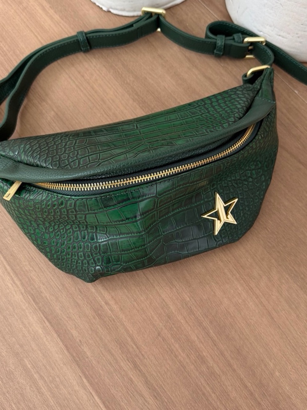 Jeffree Star Blood Money Green crocodile Crossbody